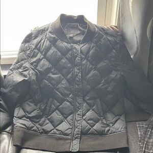 True Religion Black Quilted Jacket